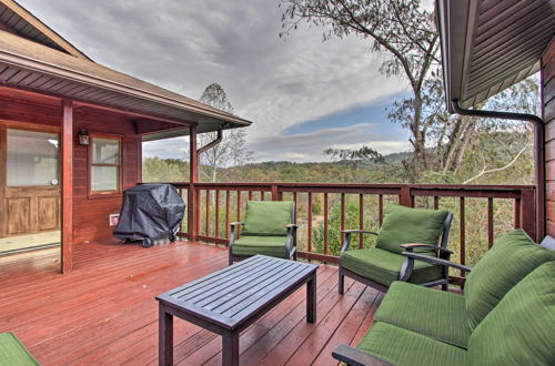 Photo 2 - Luxe Cabin w/ Covered Pool + Smoky Mountain Vistas