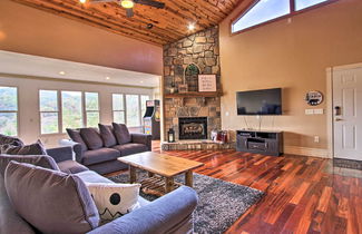 Photo 1 - Luxe Cabin w/ Covered Pool + Smoky Mountain Vistas