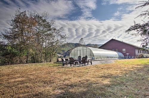 Photo 19 - Luxe Cabin w/ Covered Pool + Smoky Mountain Vistas