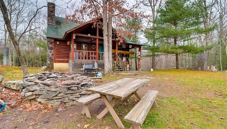 Photo 1 - Secluded, Pet-friendly Cresco Log Cabin: Fire Pit