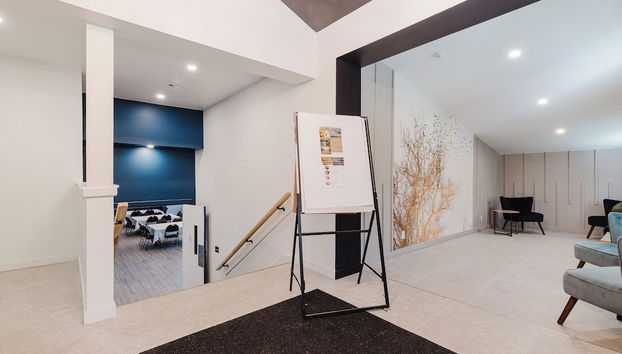 Interior entrance