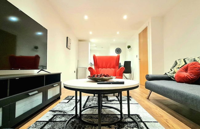 1-bedroom Aprt in Salford- Freeparking- Sleeps3 - Foto 1