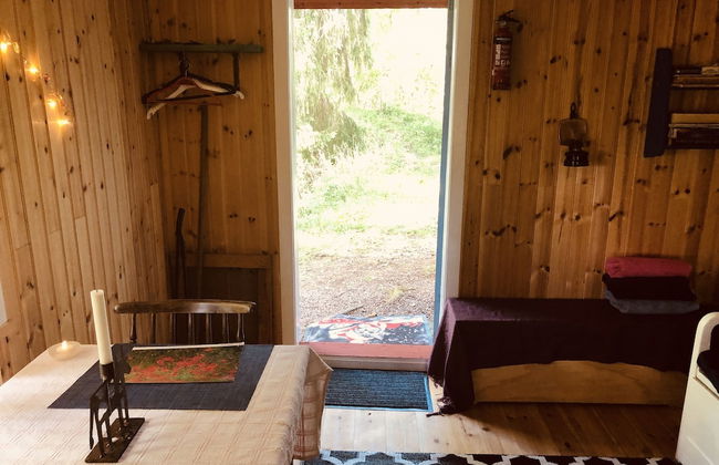 Tiny hut in the Forest Overlooking the River - Foto 5