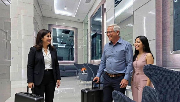 Coin salon dans le hall