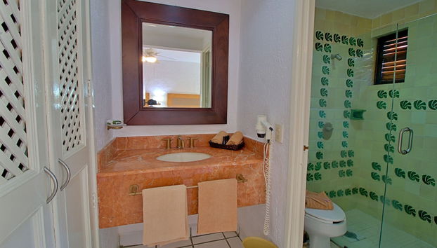 Dusche im Bad