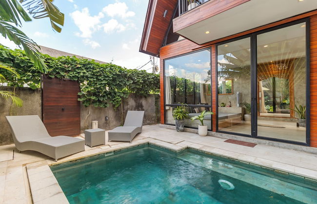 Azure 2BR Modern Private Pool Villa in Pererenan - Foto 23