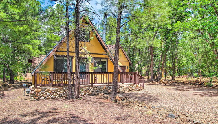 Photo 1 - Sun-dappled Pinetop A-frame: Hike, Golf & More