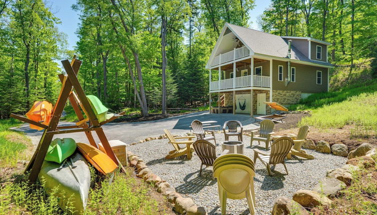 Photo 1 - Cozy Old Forge Home w/2 Porches, Fire Pit, Hot Tub