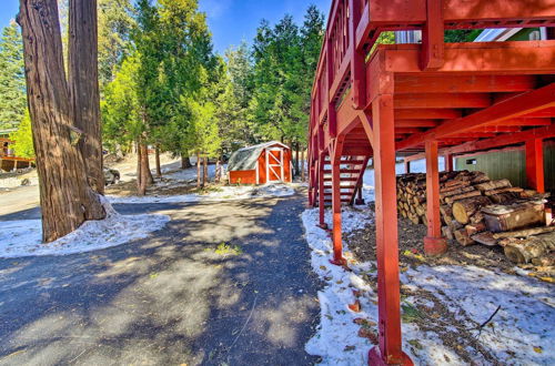 Photo 12 - Running Springs Cabin w/ Deck + Forest Views