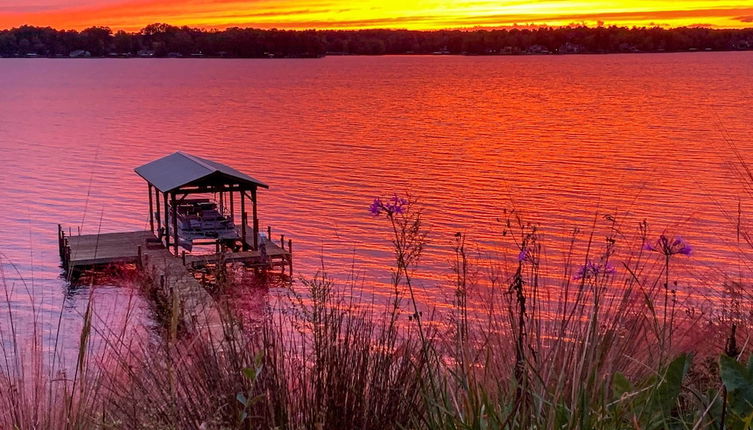 Photo 1 - Elegant Lakefront Gem w/ Dock + Sunset Views