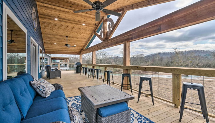 Photo 1 - Upscale Riverfront Home w/ Beach & Fire Pit