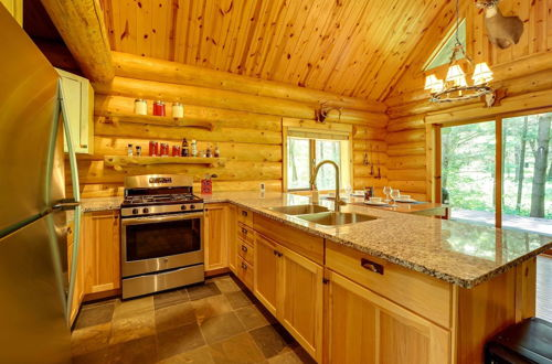 Photo 4 - Secluded Log Cabin in NW Michigan: Fire Pit & Deck
