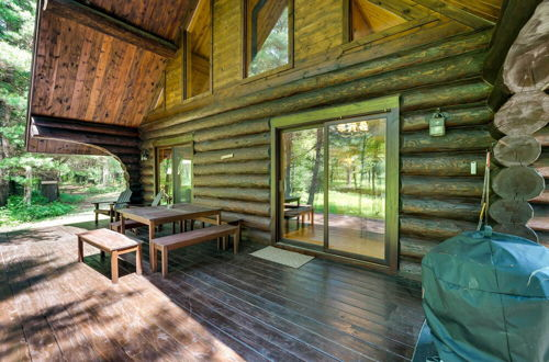 Photo 19 - Secluded Log Cabin in NW Michigan: Fire Pit & Deck