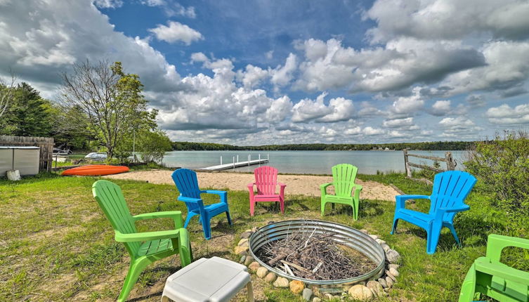 Photo 1 - Lakefront Kalkaska Home - Dock, Kayaks & Fire Pit