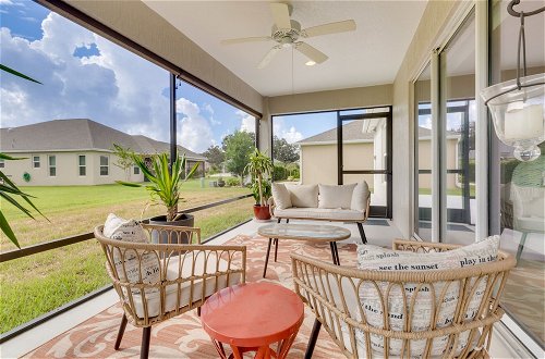 Photo 8 - Sumterville Home in The Villages: Screened Porch