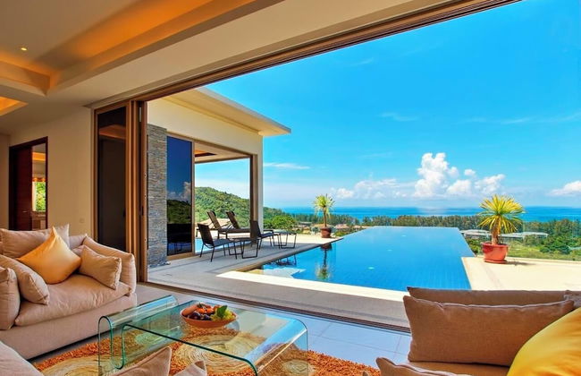 "panoramic Seaview 650sqm 4br Pool Villa 2 min Drive to Naithon Beach" - Foto 1