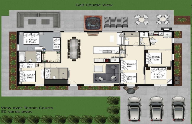 7 Room Saddlebrook Golf SPA Villa 5BR 4BA - Foto 37