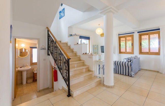 Villa Argaka Sunset Large Private Pool Walk to Beach Sea Views A C Wifi Eco-friendly - 2760 - Foto 3