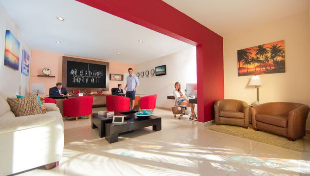 Lobby sitting area