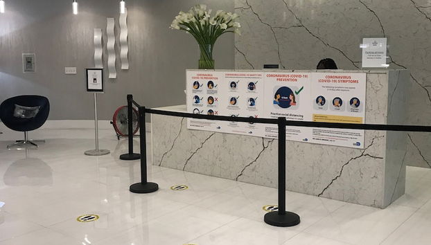 Zona de estar del vestíbulo