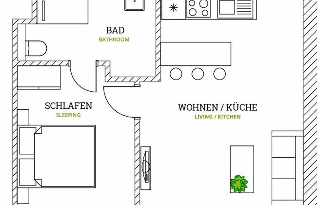 aparthotel glück auf Düppelstrasse - Foto 53