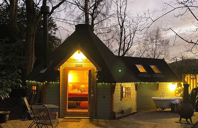 1-bed Cabin, 2 Adults, Outdoor Bath & Wood Burner - Foto 18