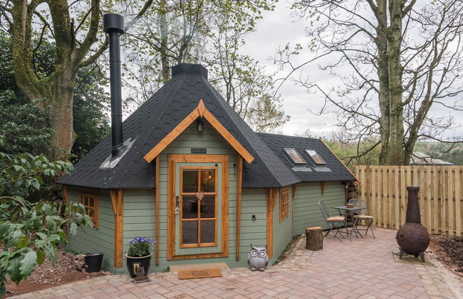 1-bed Cabin, 2 Adults, Outdoor Bath & Wood Burner - Foto 1
