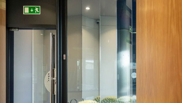 Interior entrance