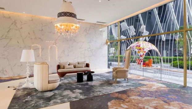 Sala de estar do lobby