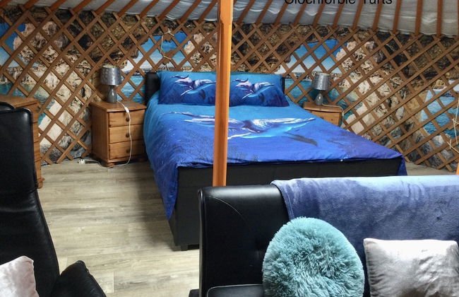 Orange Yurt With Hot Tub- Sleeps 3, Parking & Wifi - Foto 1