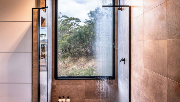 Dusche im Bad