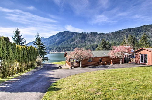 Photo 16 - Lakefront Cabin w/ Stunning Mountain Views & Dock