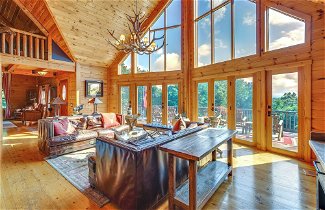 Photo 1 - Luxury Log Cabin w/ EV Charger & Mtn Views