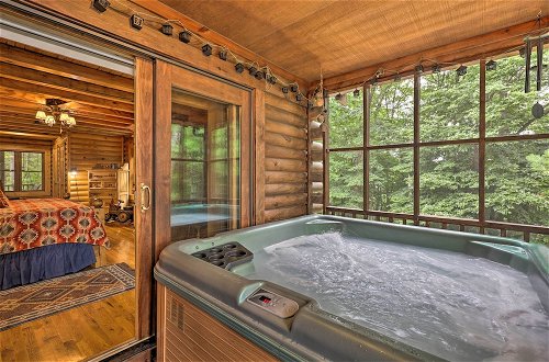 Photo 3 - Purlear Luxury, Spacious Log Cabin w/ Mtn Views