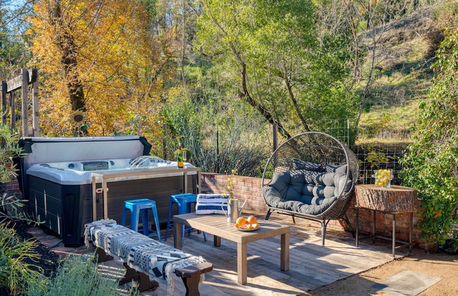 Sonoma Creek Haven Hot Tub Firepit Creekside Views Near Kenwood Wineries - Foto 26