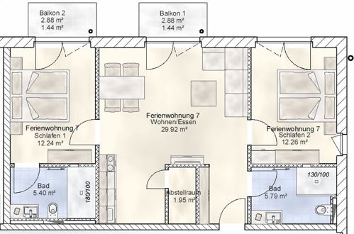 Foto 9 - Sporthotel Neuruppin - Apartmenthaus mit Ferienwohnungen