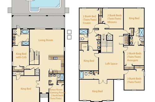 Foto 21 - 8BR Cozy Lake View Family Oasis at Storey Lake Resort - Near Disney & More! 2903