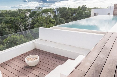 Photo 12 - Trendy Tulum Escape Condo Breathtaking View From Rooftop Terrace Infinity Pool Great Decor