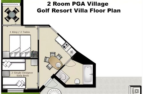 Foto 9 - 2 Room PGA Village Golf Villa Suite by Clubhouse