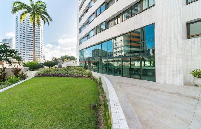Excelente flat em Setúbal, Boa Viagem 1Q 3 pessoas. Conforto e ótima localização PM805 - Foto 26