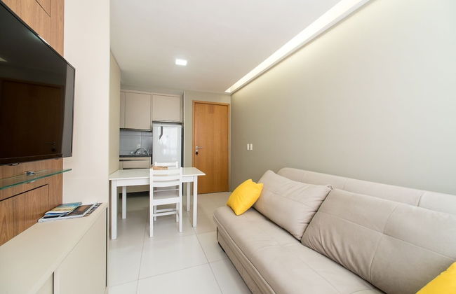 Excelente flat em Setúbal, Boa Viagem 1Q 3 pessoas. Conforto e ótima localização PM805 - Foto 8