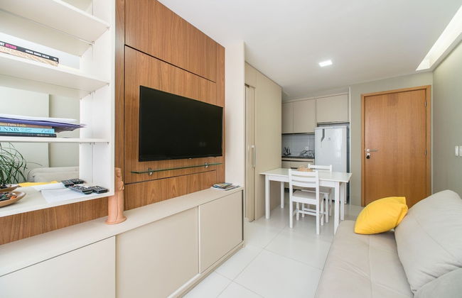 Excelente flat em Setúbal, Boa Viagem 1Q 3 pessoas. Conforto e ótima localização PM805 - Foto 1