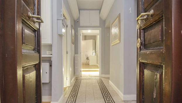 Interior entrance