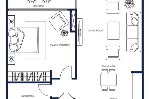 Photo 6 - 1B- Parkpoint- Tower D 104 by Bnb homes