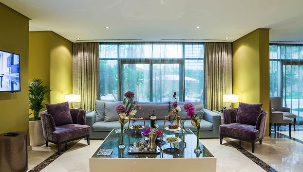 Sala de estar do lobby