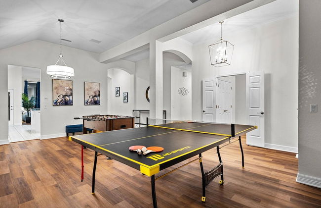 Stylish One Level Home Ping Pong Foosball Yard - Photo 20