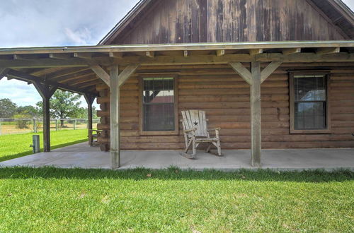 Photo 6 - Rustic Carmine Log Cabin w/ Covered Porch on Farm