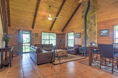 Photo 7 - Rustic Carmine Log Cabin w/ Covered Porch on Farm