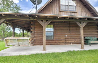 Photo 3 - Rustic Carmine Log Cabin w/ Covered Porch on Farm