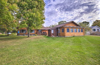 Photo 1 - Beachfront Lake Michigan Log Cabin w/ Sauna